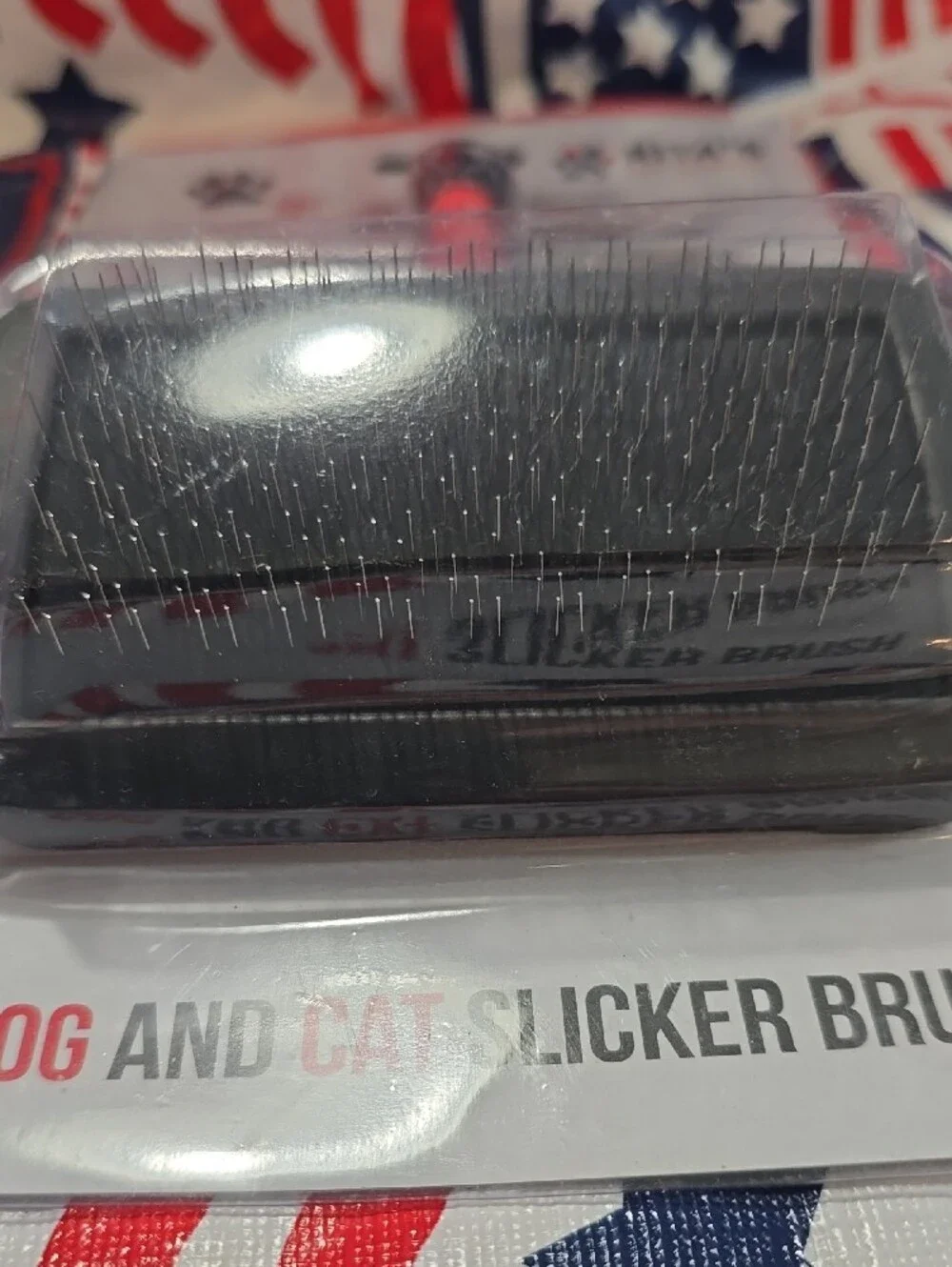 Black and Red Dog & Cat Slicker Brush